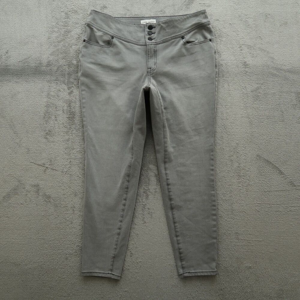 Lane Bryant Jeans Women's Size 14 Gray High-Rise Jegging Denim Pants 26" Inseam